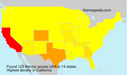 Surname Benzor in USA Surname Benzor in USA