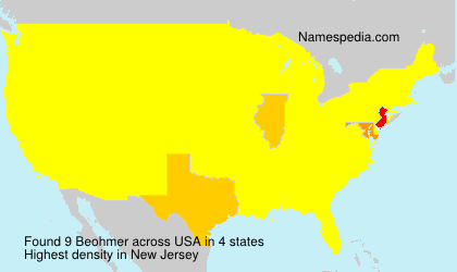 Surname Beohmer in USA Surname Beohmer in USA
