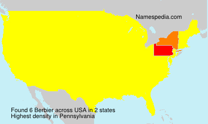 Surname Berbier in USA Surname Berbier in USA