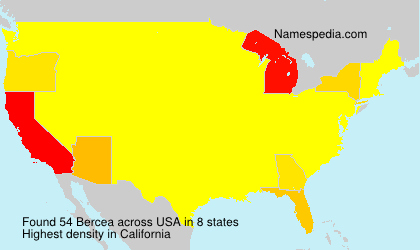 Surname Bercea in USA Surname Bercea in USA