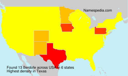 Surname Berdofe in USA Surname Berdofe in USA