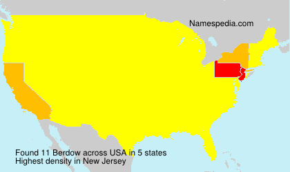 Surname Berdow in USA Surname Berdow in USA
