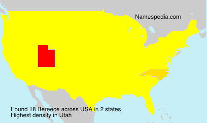 Surname Bereece in USA Surname Bereece in USA
