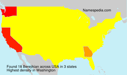 Surname Berejikian in USA Surname Berejikian in USA