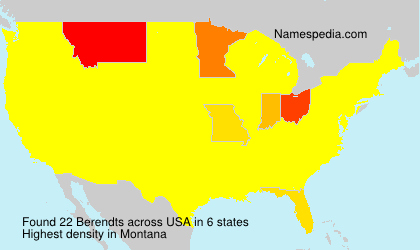 Surname Berendts in USA Surname Berendts in USA