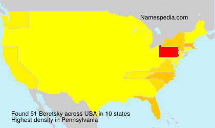 Surname Beretsky in USA Surname Beretsky in USA