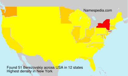 Surname Berezovskiy in USA Surname Berezovskiy in USA