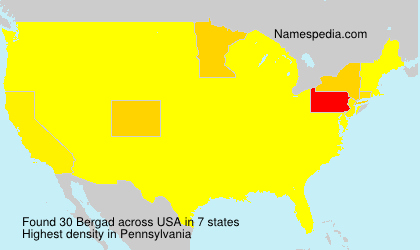 Surname Bergad in USA Surname Bergad in USA