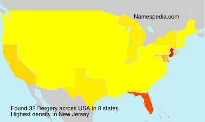Surname Bergery in USA Surname Bergery in USA