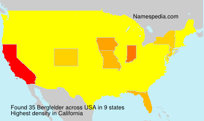 Surname Bergfelder in USA Surname Bergfelder in USA