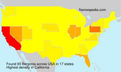 Surname Bergonia in USA Surname Bergonia in USA