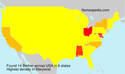 Surname Berher in USA Surname Berher in USA