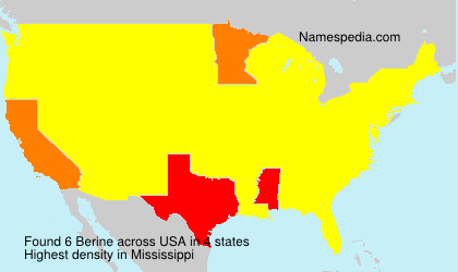 Surname Berine in USA Surname Berine in USA