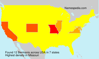 Surname Bermanis in USA Surname Bermanis in USA