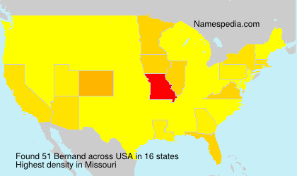 Surname Bernand in USA Surname Bernand in USA