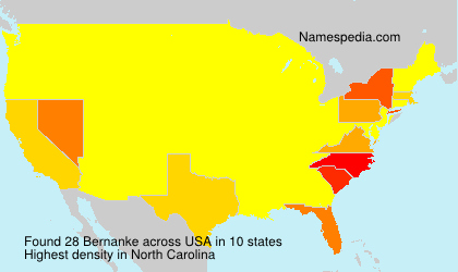 Surname Bernanke in USA Surname Bernanke in USA