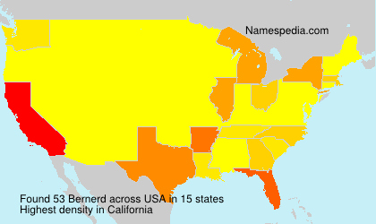 Surname Bernerd in USA Surname Bernerd in USA