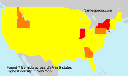 Surname Bernida in USA