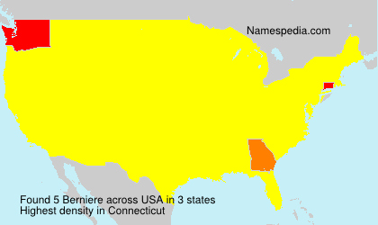 Surname Berniere in USA Surname Berniere in USA