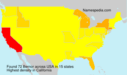 Surname Bernor in USA Surname Bernor in USA