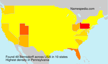 Surname Bernsdorff in USA Surname Bernsdorff in USA