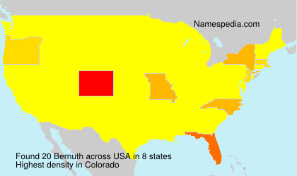 Surname Bernuth in USA Surname Bernuth in USA