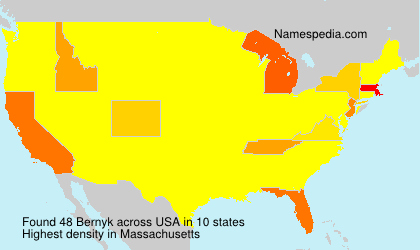 Surname Bernyk in USA Surname Bernyk in USA