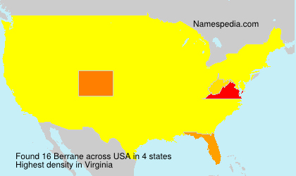 Surname Berrane in USA Surname Berrane in USA