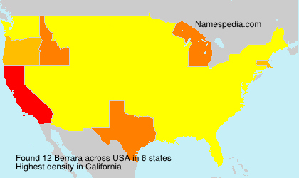 Surname Berrara in USA Surname Berrara in USA