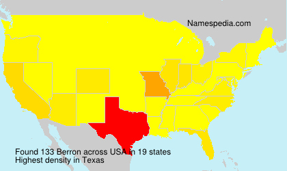 Surname Berron in USA Surname Berron in USA