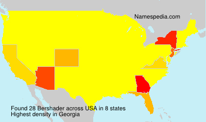 Surname Bershader in USA Surname Bershader in USA