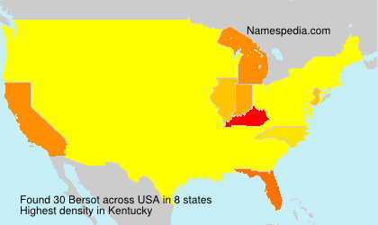 Surname Bersot in USA Surname Bersot in USA