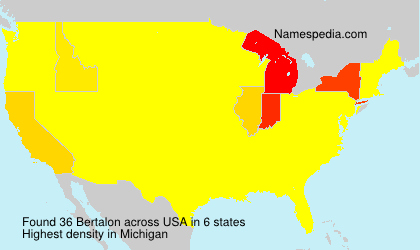 Surname Bertalon in USA Surname Bertalon in USA