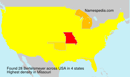 Surname Bertelsmeyer in USA Surname Bertelsmeyer in USA