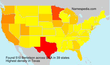 Surname Bertelson in USA Surname Bertelson in USA