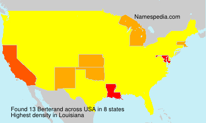 Surname Berterand in USA Surname Berterand in USA