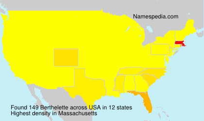 Surname Berthelette in USA Surname Berthelette in USA