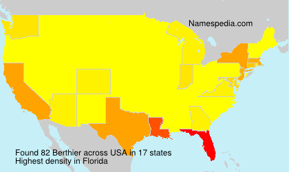Surname Berthier in USA Surname Berthier in USA