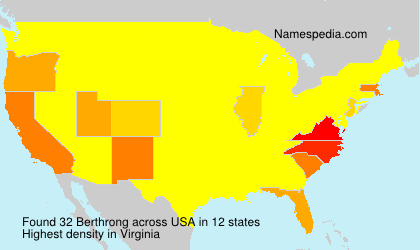 Surname Berthrong in USA Surname Berthrong in USA