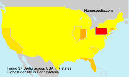 Surname Bertig in USA Surname Bertig in USA