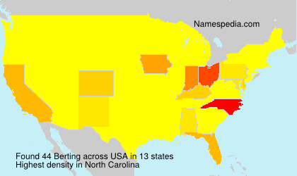 Surname Berting in USA Surname Berting in USA