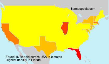 Surname Bertold in USA Surname Bertold in USA
