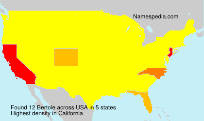 Surname Bertole in USA Surname Bertole in USA