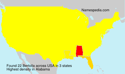 Surname Bertolla in USA Surname Bertolla in USA