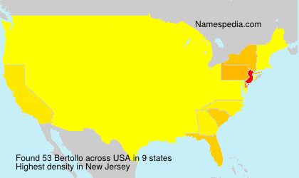 Surname Bertollo in USA Surname Bertollo in USA
