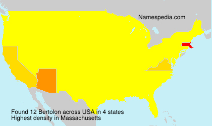 Surname Bertolon in USA Surname Bertolon in USA