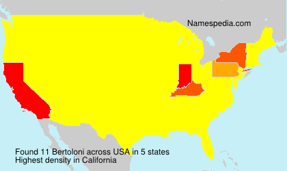 Surname Bertoloni in USA Surname Bertoloni in USA