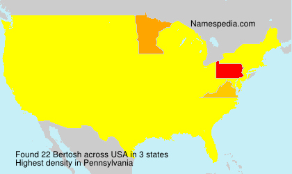 Surname Bertosh in USA Surname Bertosh in USA