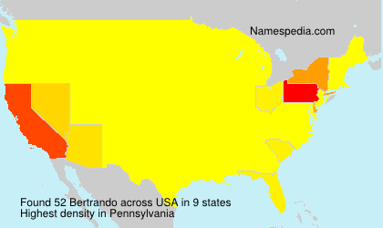 Surname Bertrando in USA Surname Bertrando in USA