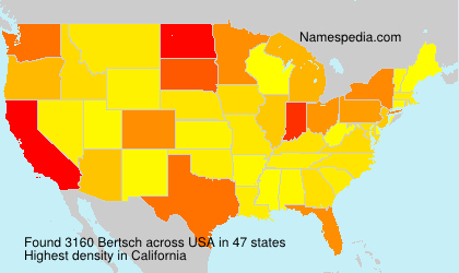 Surname Bertsch in USA Surname Bertsch in USA